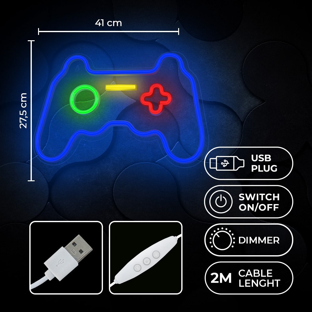 Neon PLEXI LED GAMEPAD multikolor FPNE03X Forever Light